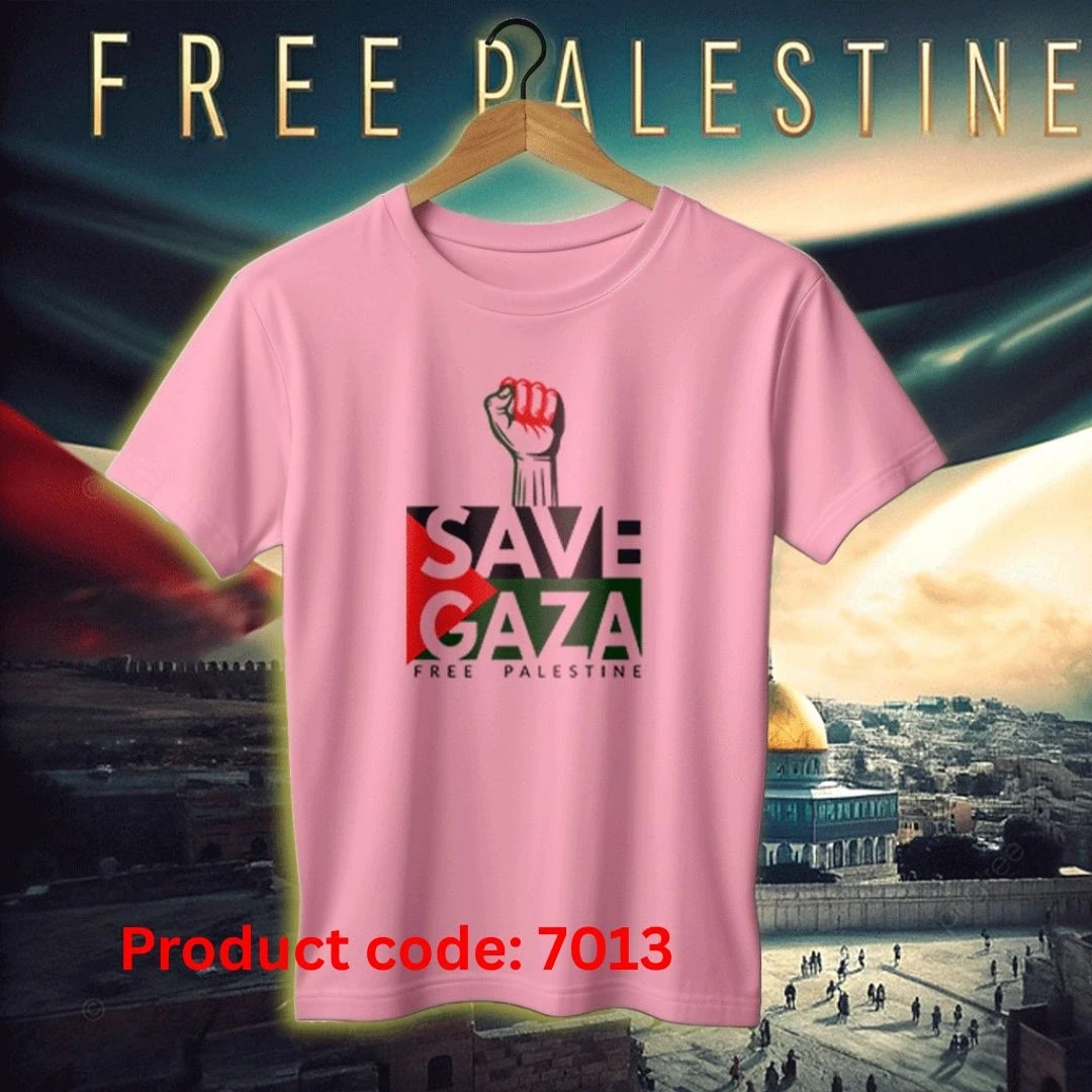 Free Palestine Pink Jersey T-Shirt