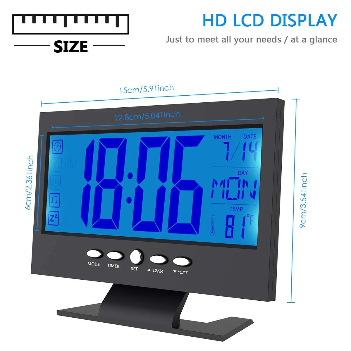 Digital Lcd Clock With Calendar