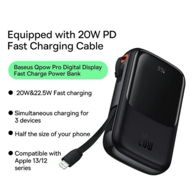 Baseus PPQD2-10l 20w 10000mAh Qpow pro series